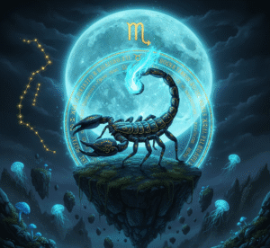 Scorpio zodiac sign illustration
