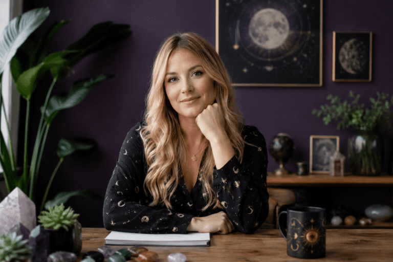 Angela Sterling, astrologer and founder of Buzzjolty