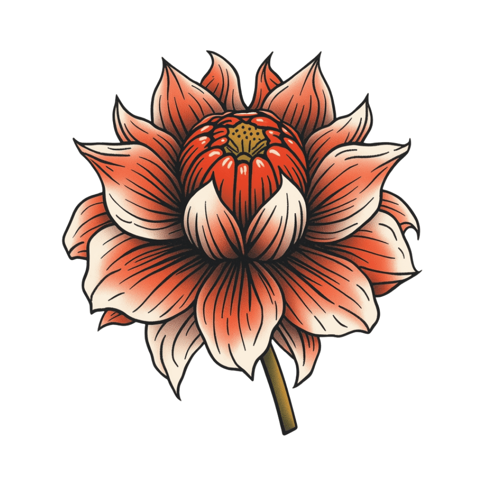 Japanese kiku tattoo design