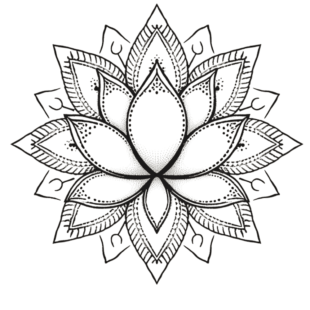 Mandala lotus tattoo design