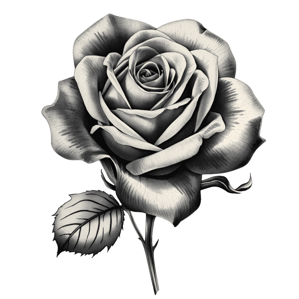 Black-and-grey realism tattoo design