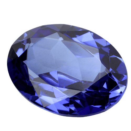Tanzanite gemstone — birthstone for December with rare violet-blue color